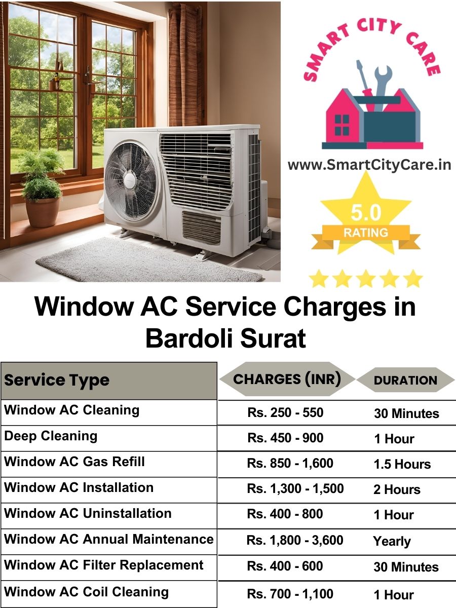 Window AC Service Charges list in  Bardoli, Surat