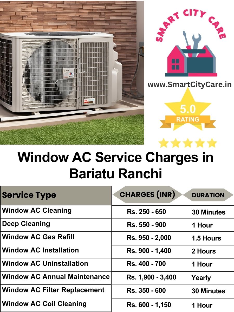 Window AC Service Charges list in  Bariatu, Ranchi