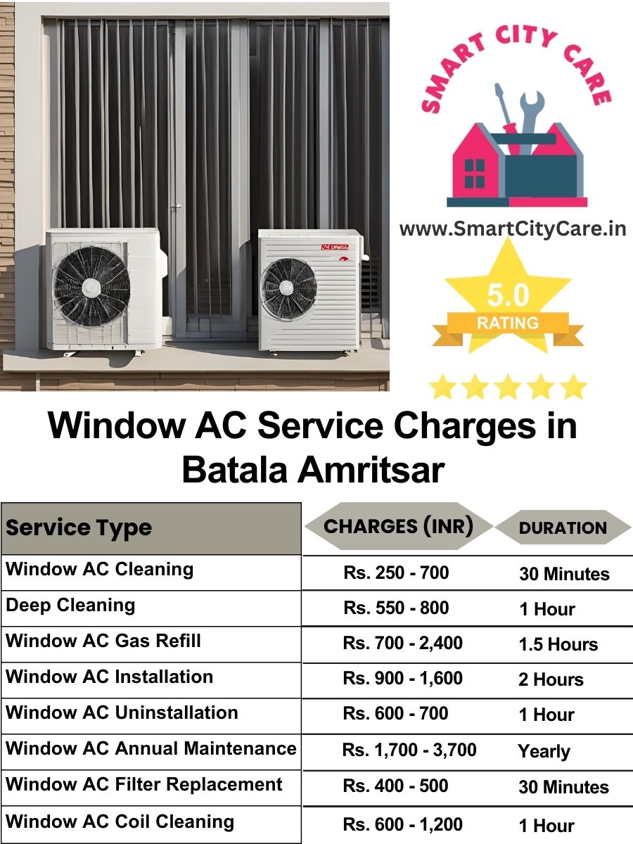 Window AC Service Charges list in  Batala, Amritsar