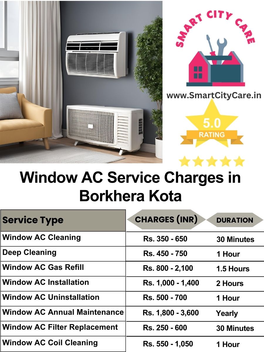 Window AC Service Charges list in  Borkhera, Kota