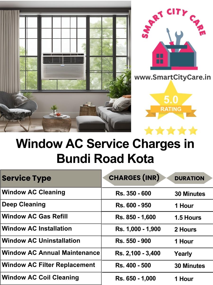 Window AC Service Charges list in  Bundi Road, Kota