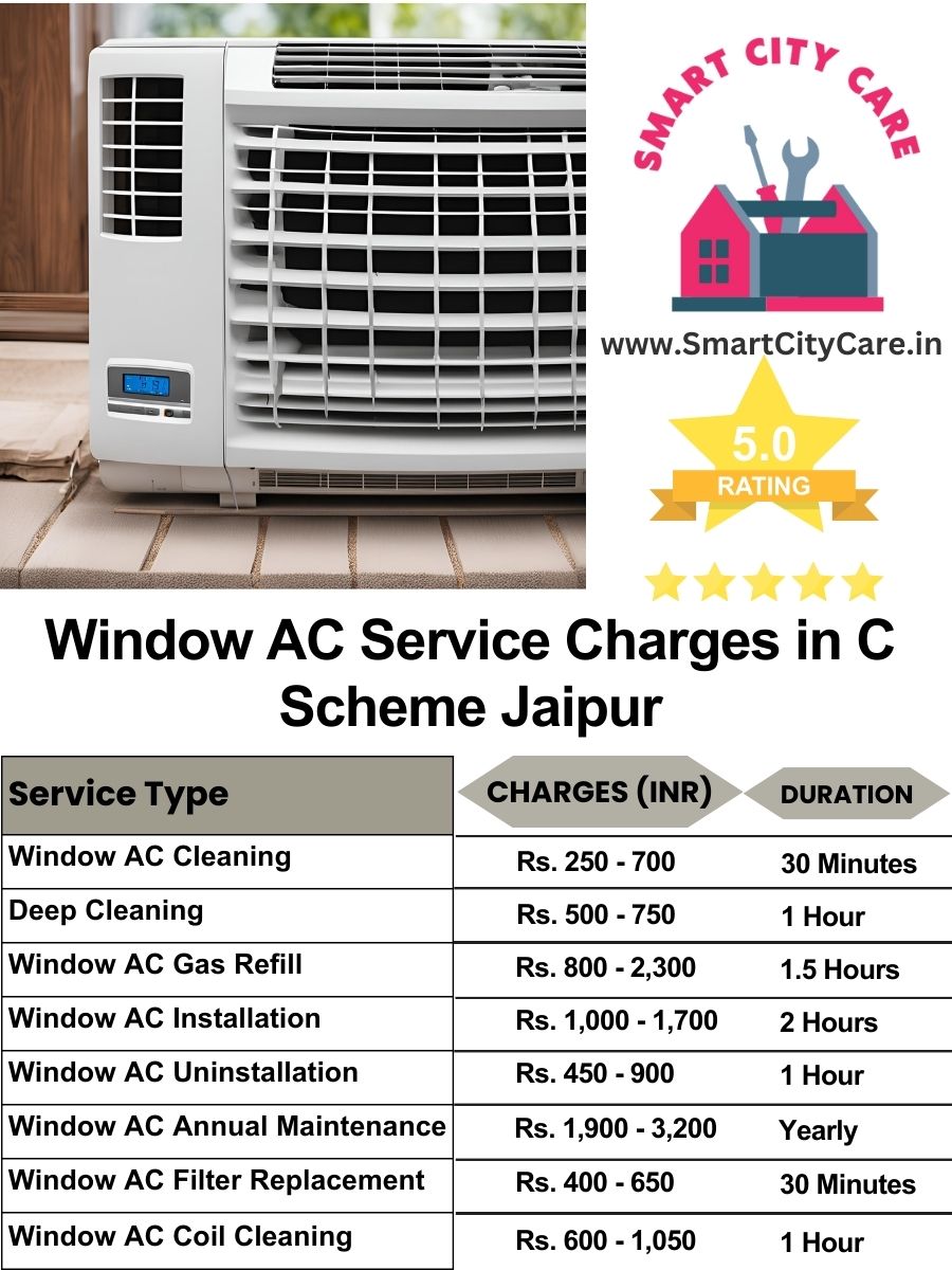 Window AC Service Charges list in  C-scheme, Jaipur