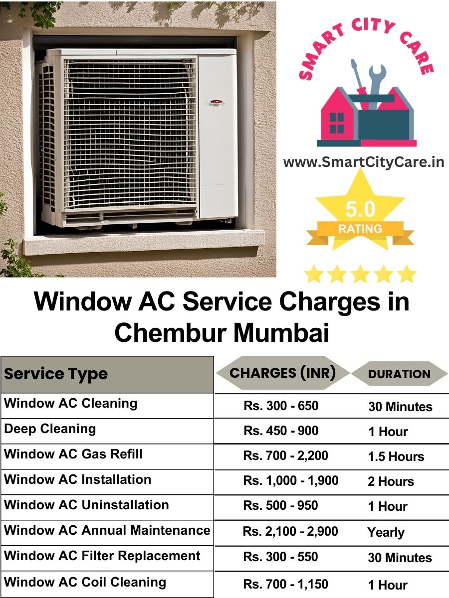 Window AC Service Charges list in  Chembur, Mumbai