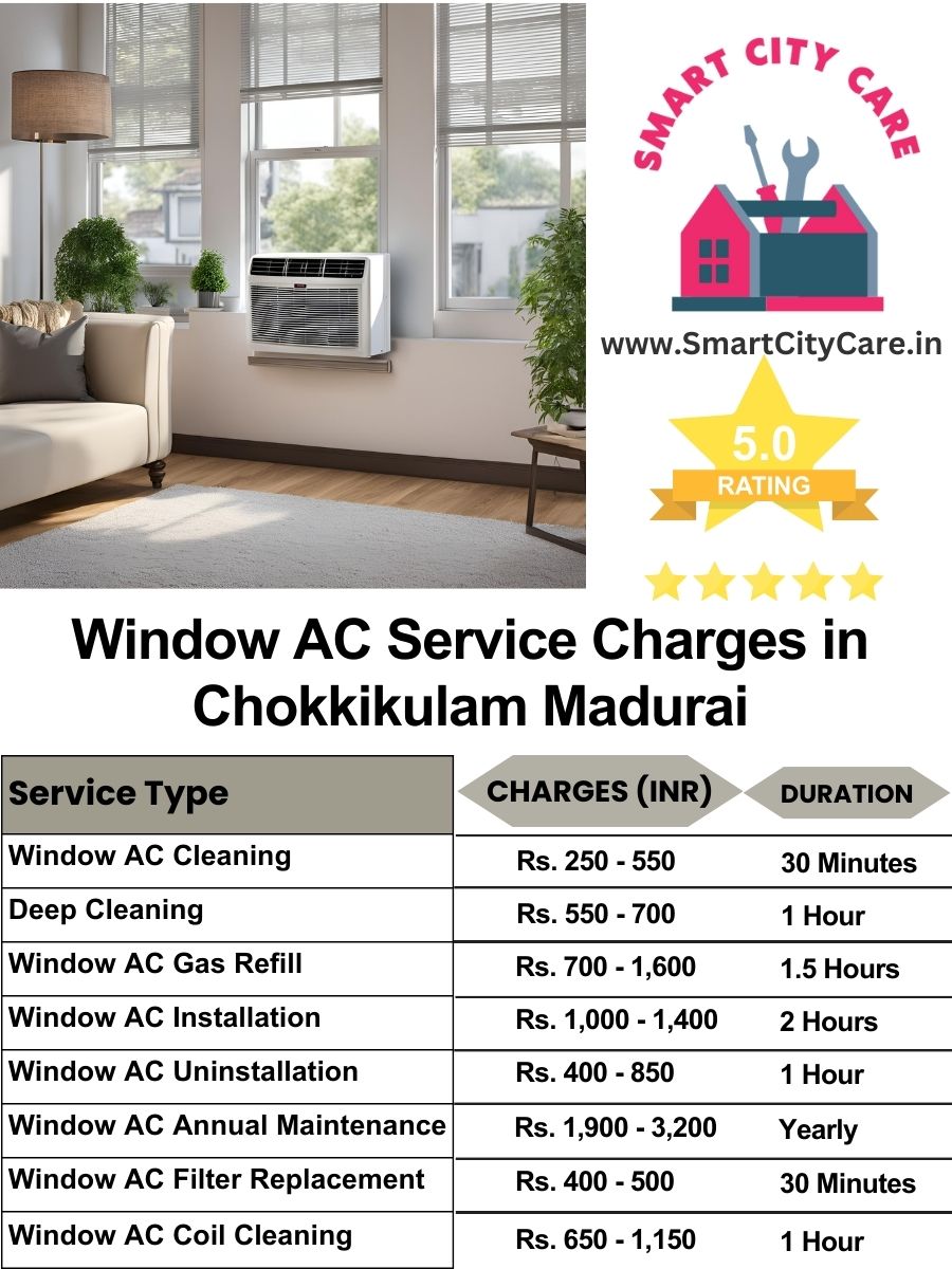 Window AC Service Charges list in  Chokkikulam, Madurai