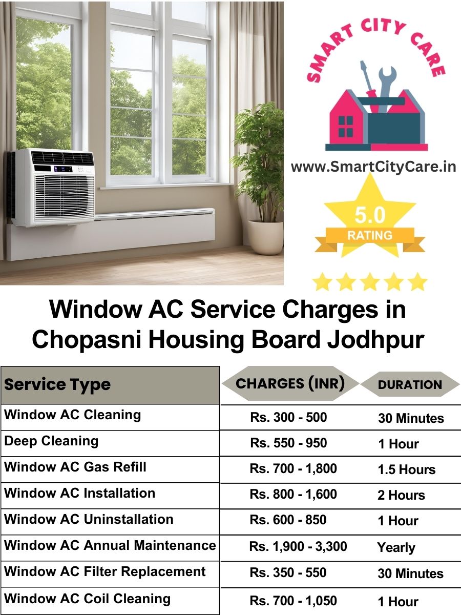 Window AC Service Charges list in  Chopasni Housing Board, Jodhpur