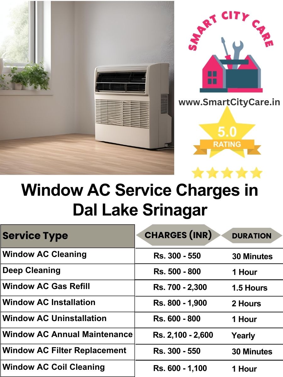 Window AC Service Charges list in  Dal Lake, Srinagar