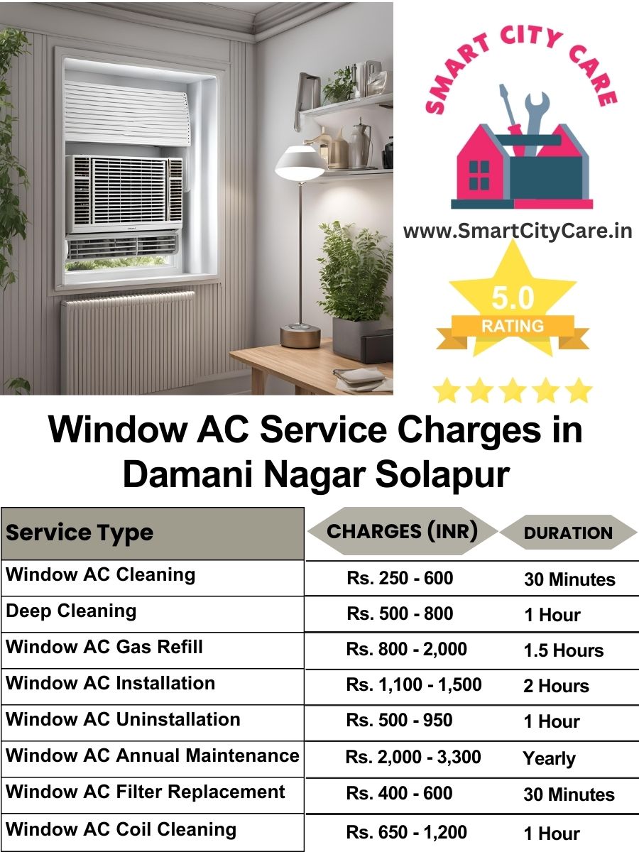 Window AC Service Charges list in  Damani Nagar, Solapur