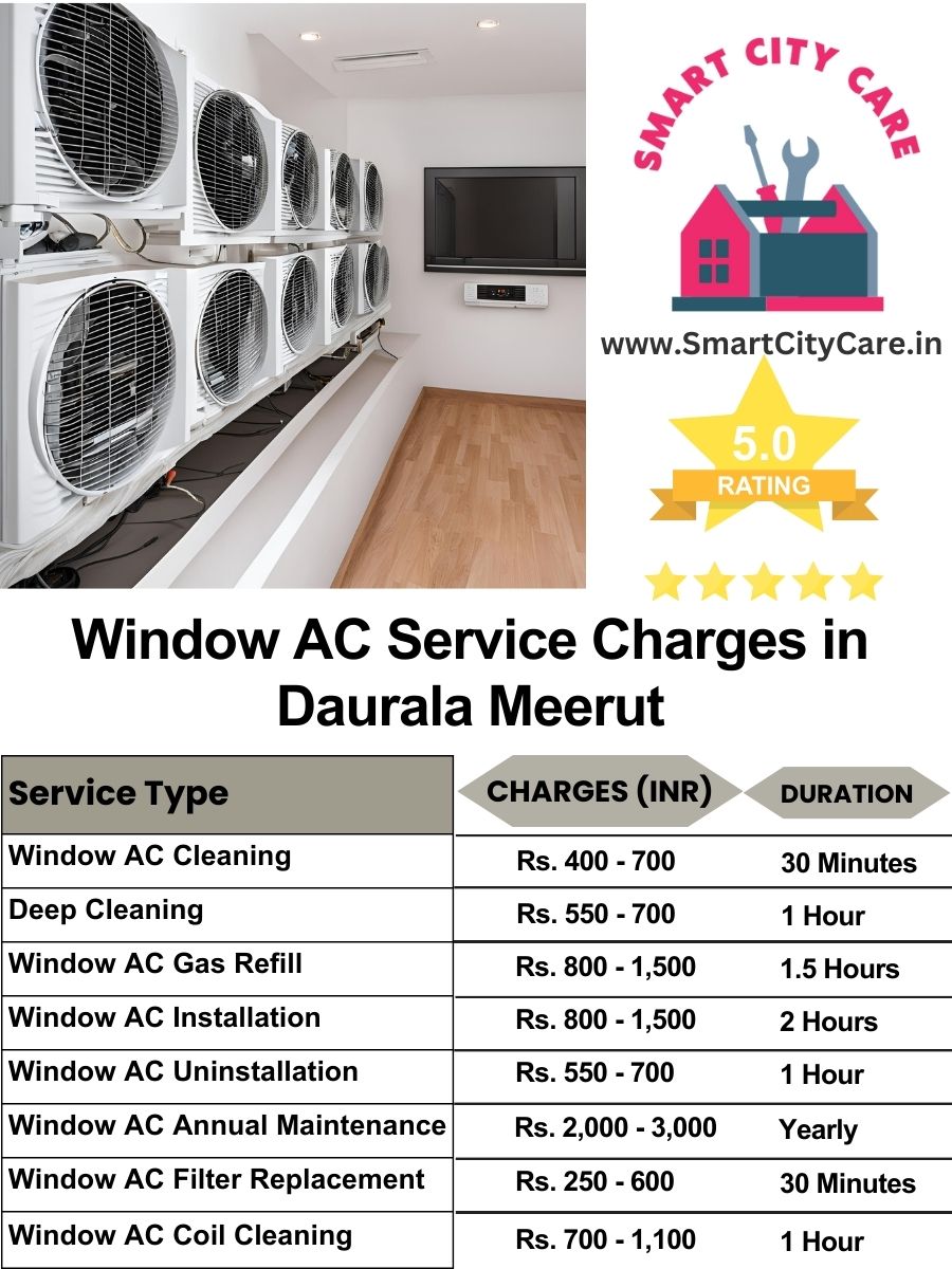 Window AC Service Charges list in  Daurala, Meerut