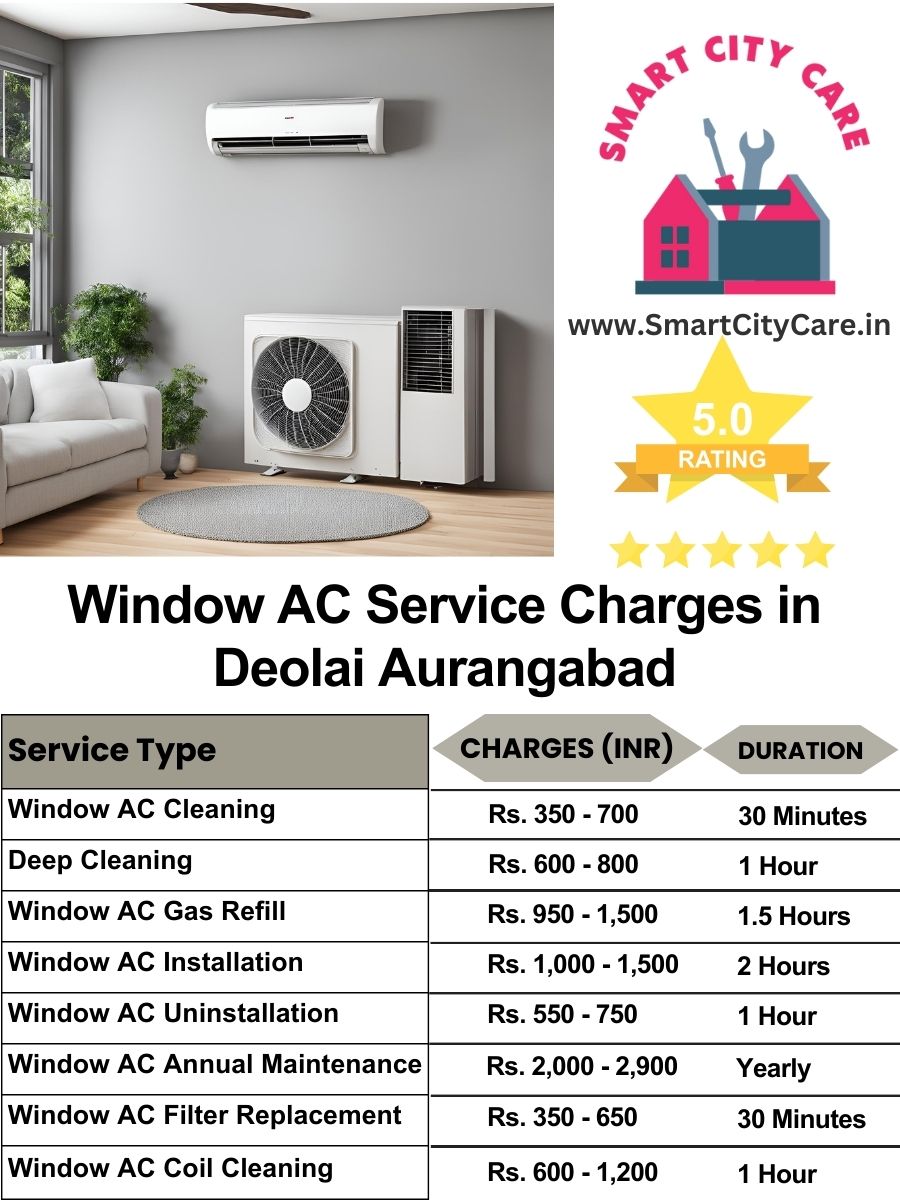 Window AC Service Charges list in  Deolai, Aurangabad
