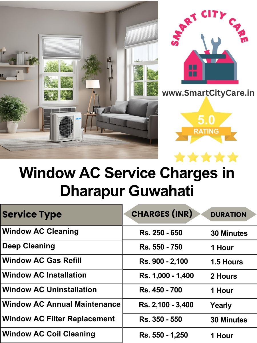 Window AC Service Charges list in  Dharapur, Guwahati