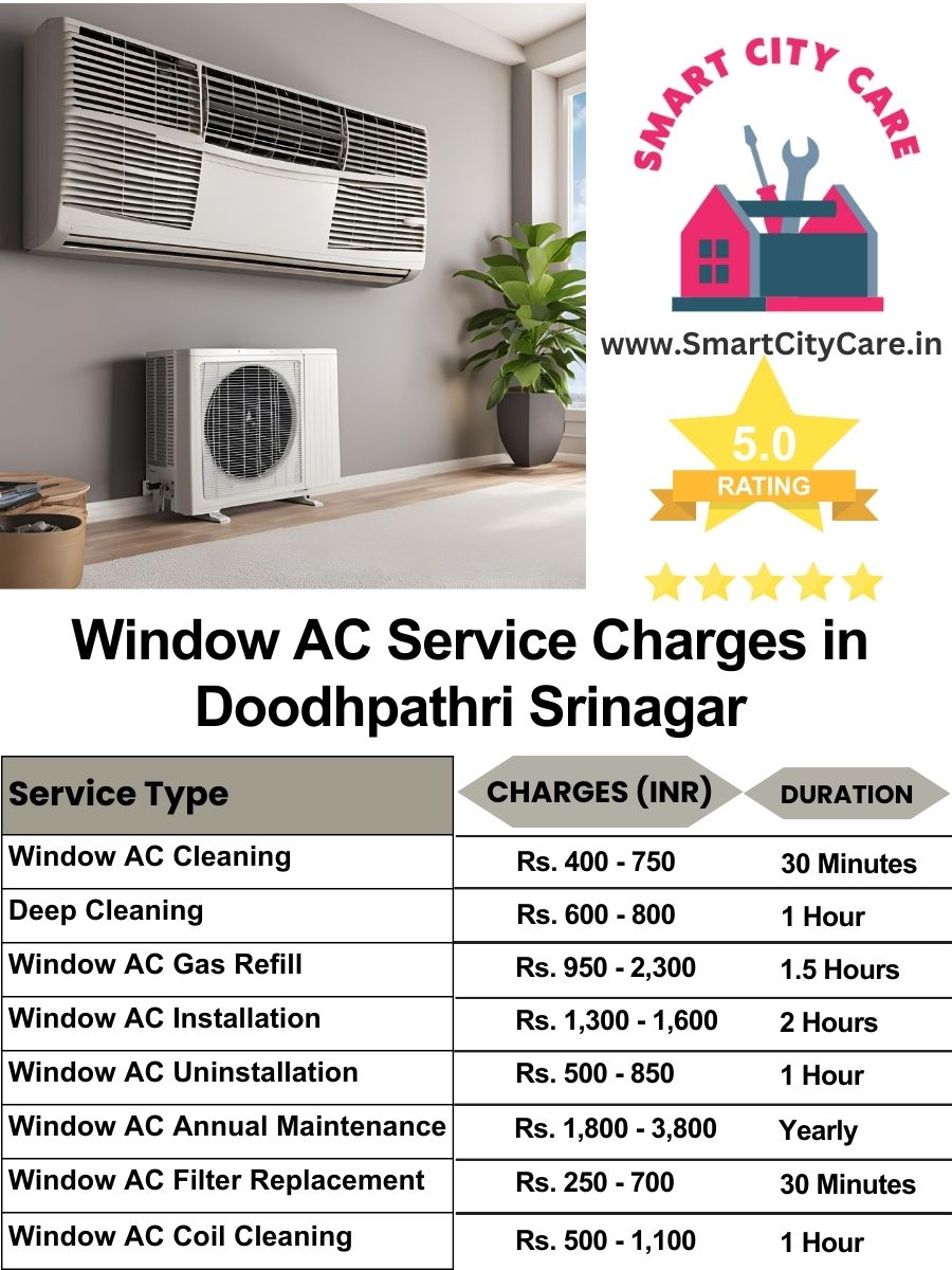 Window AC Service Charges list in  Doodhpathri, Srinagar