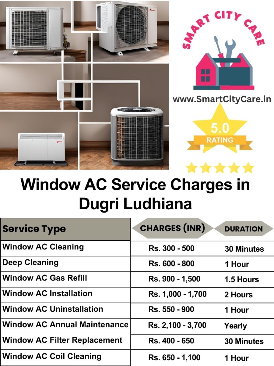 Window AC Service Charges list in  Dugri, Ludhiana