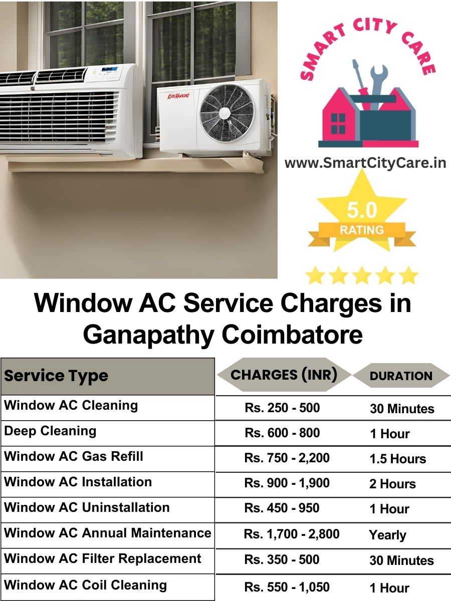 Window AC Service Charges list in  Ganapathy, Coimbatore