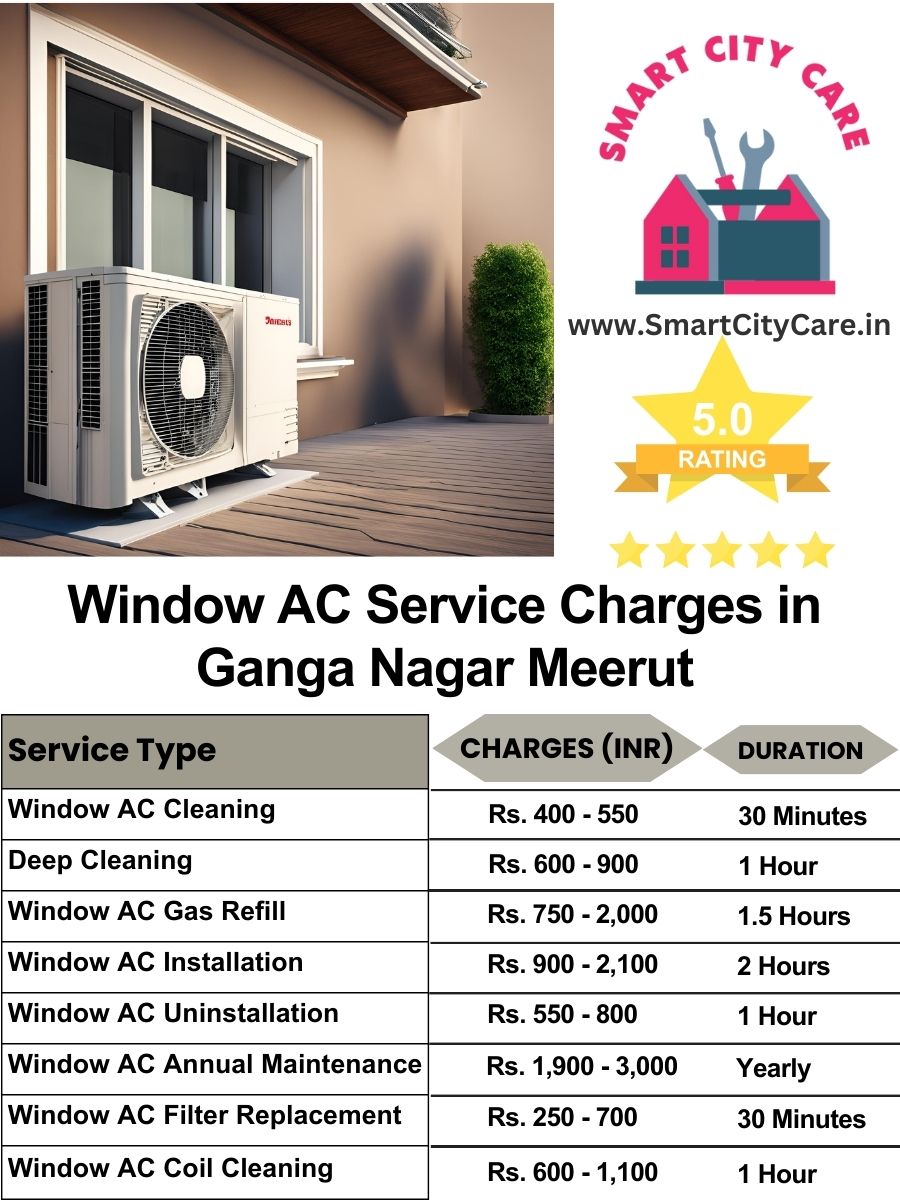 Window AC Service Charges list in  Ganga Nagar, Meerut