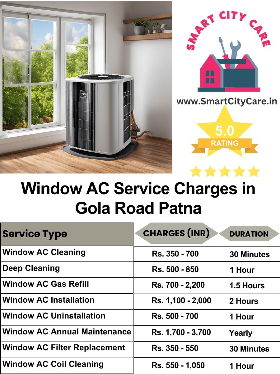 Window AC Service Charges list in  Gola Road, Patna