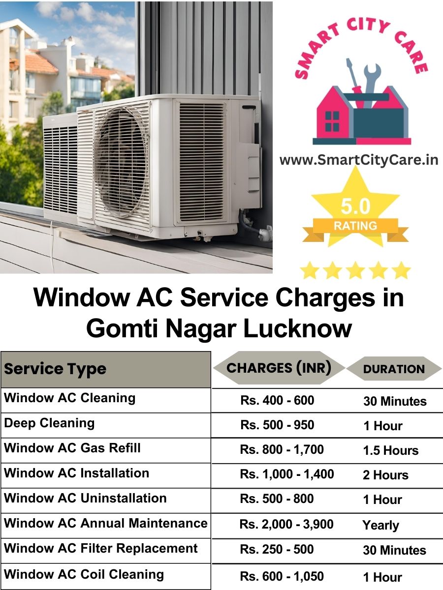 Window AC Service Charges list in  Gomti Nagar, Lucknow