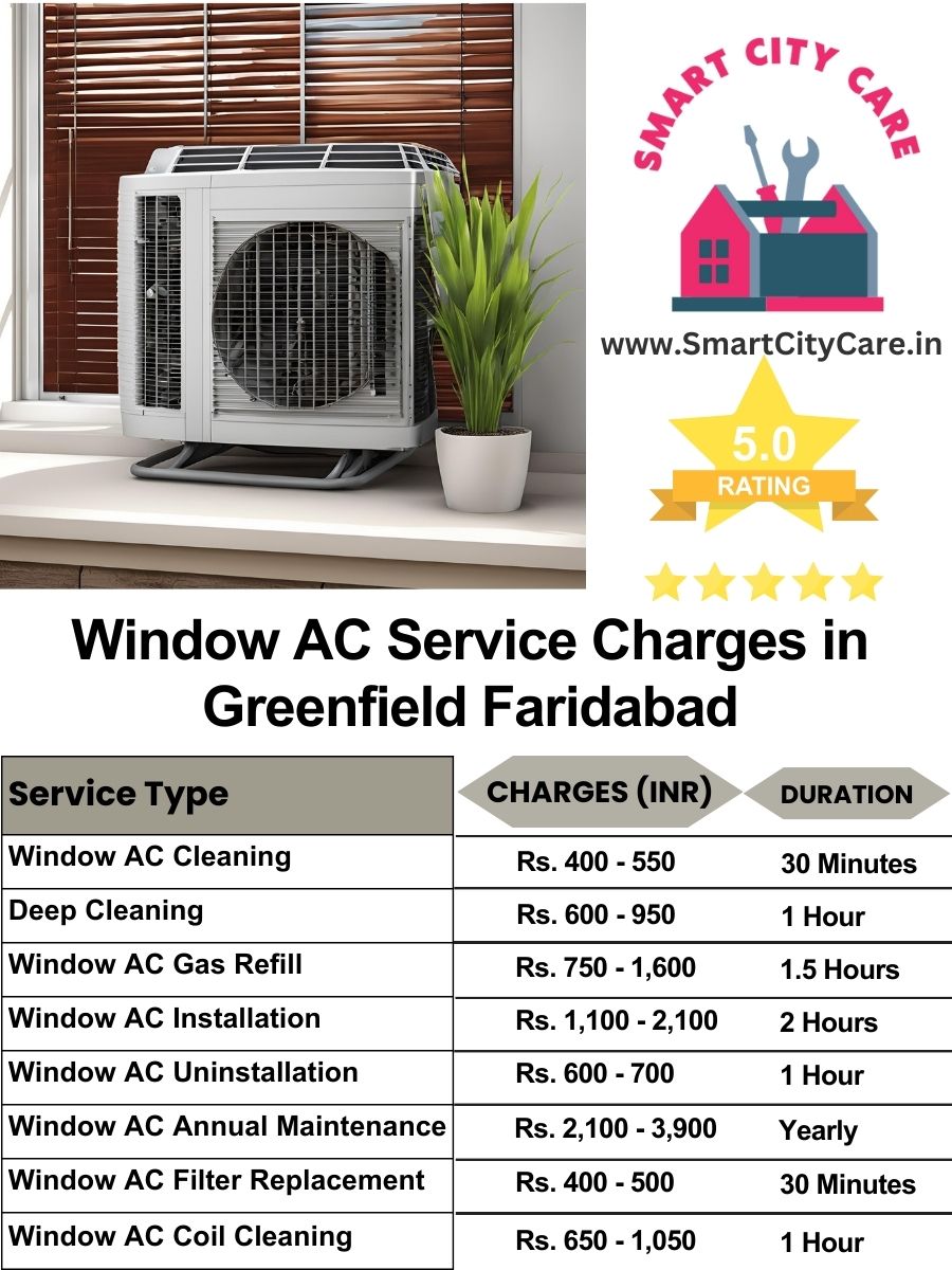 Window AC Service Charges list in  Greenfield, Faridabad