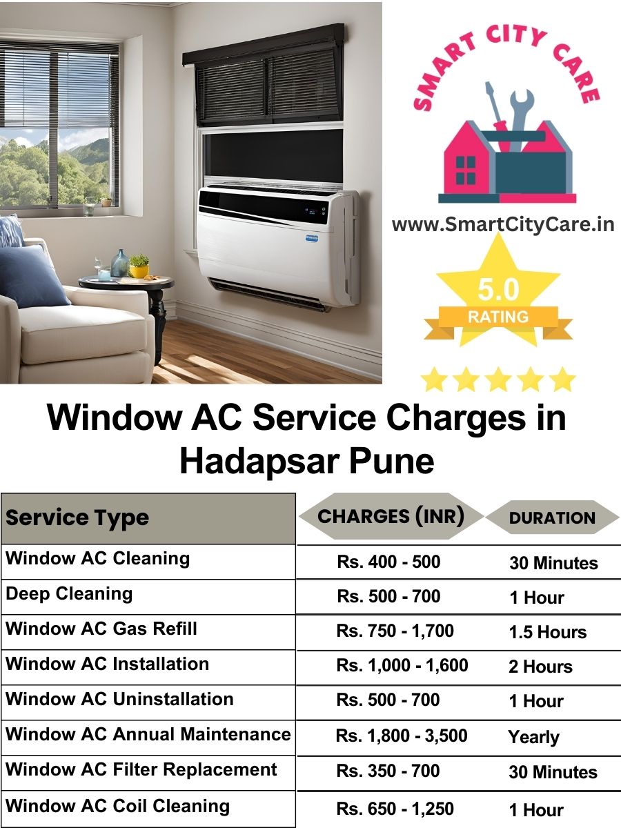Window AC Service Charges list in  Hadapsar, Pune