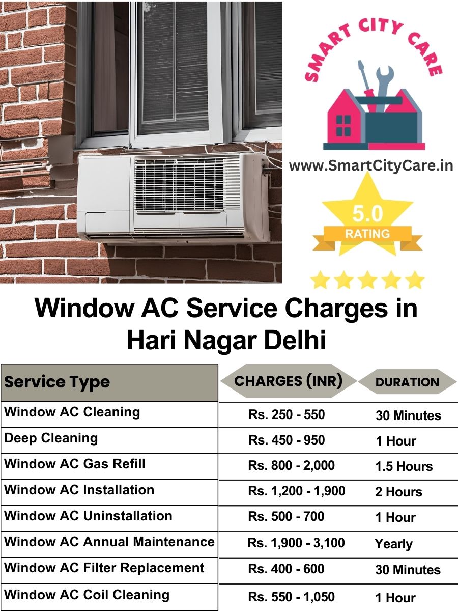Window AC Service Charges in Hari Nagar, Delhi