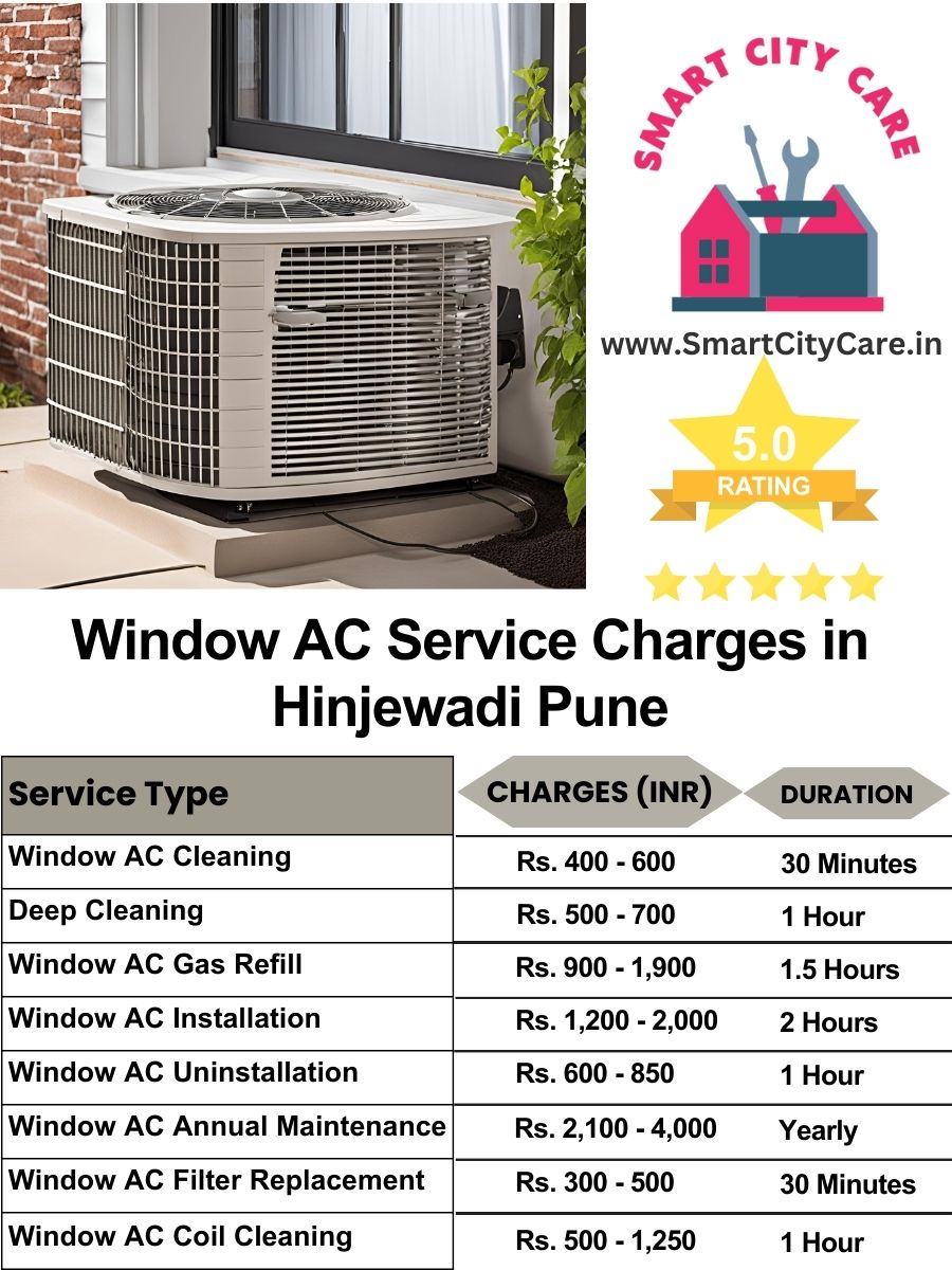 Window AC Service Charges list in Hinjewadi, Pune