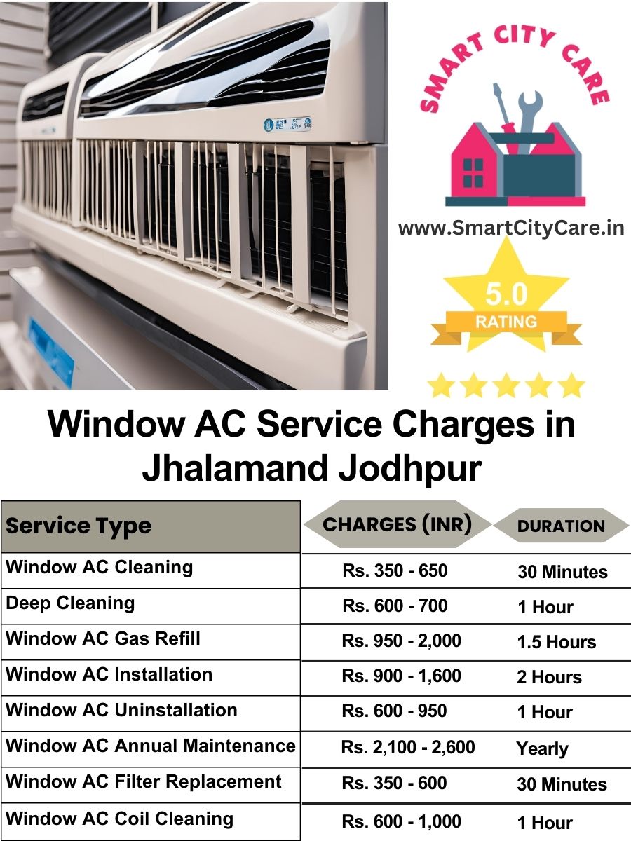 Window AC Service Charges list in Jhalamand, Jodhpur