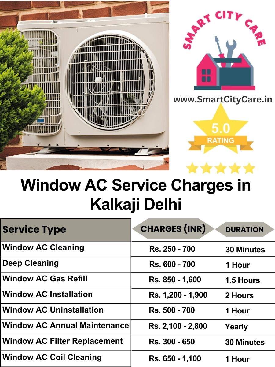 Window AC Service Charges list in  Kalkaji, Delhi