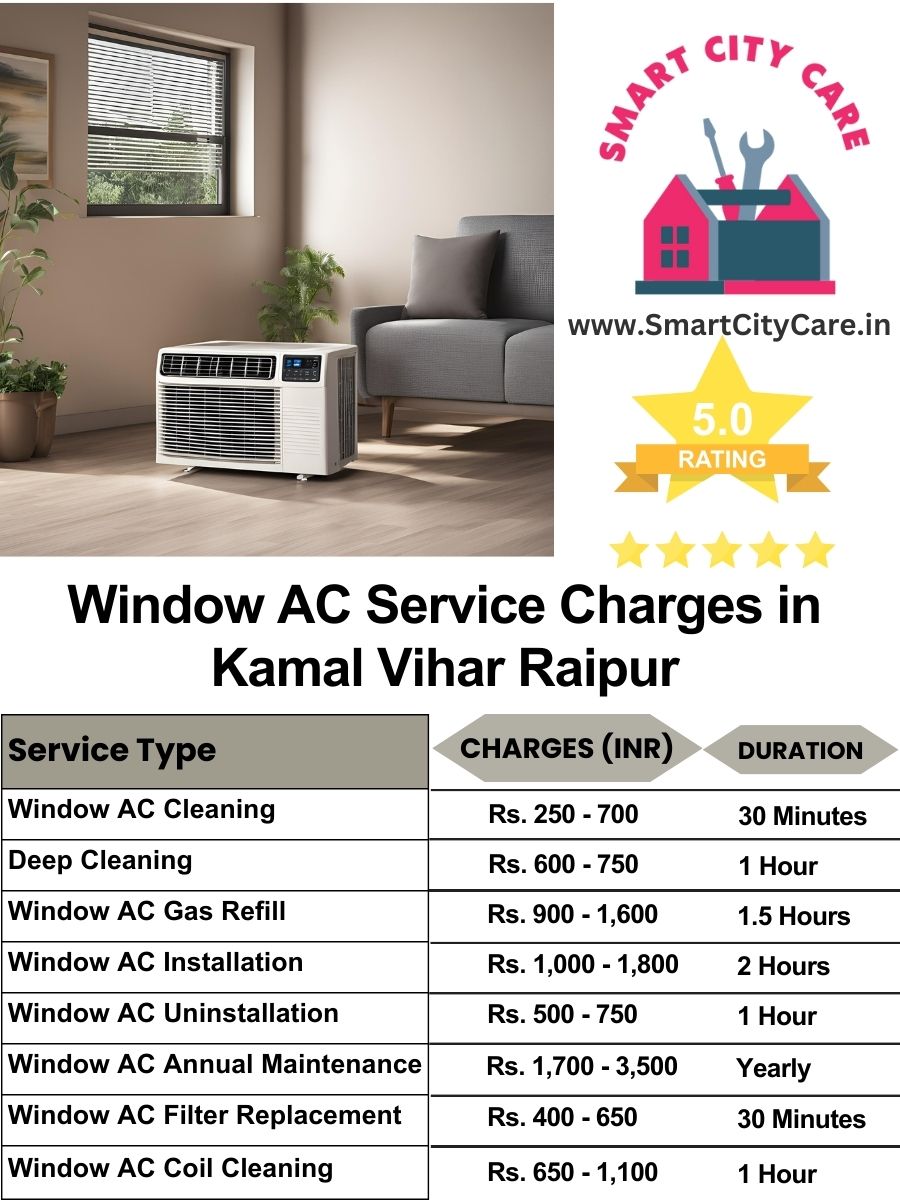 Window AC Service Charges list in  Kamal Vihar, Raipur