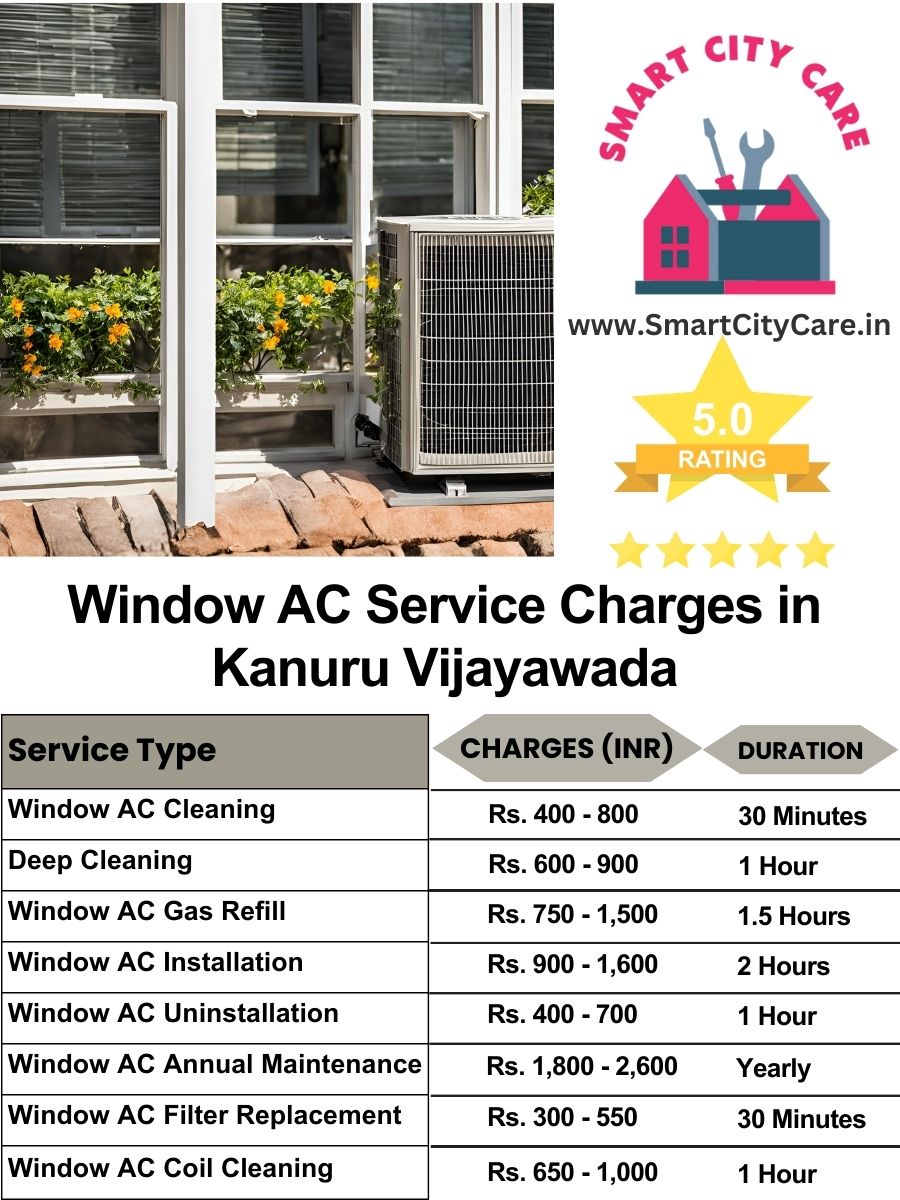 Window AC Service Charges list in  Kanuru, Vijayawada