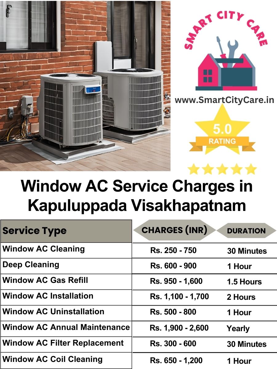 Window AC Service Charges list in  Kapuluppada, Visakhapatnam