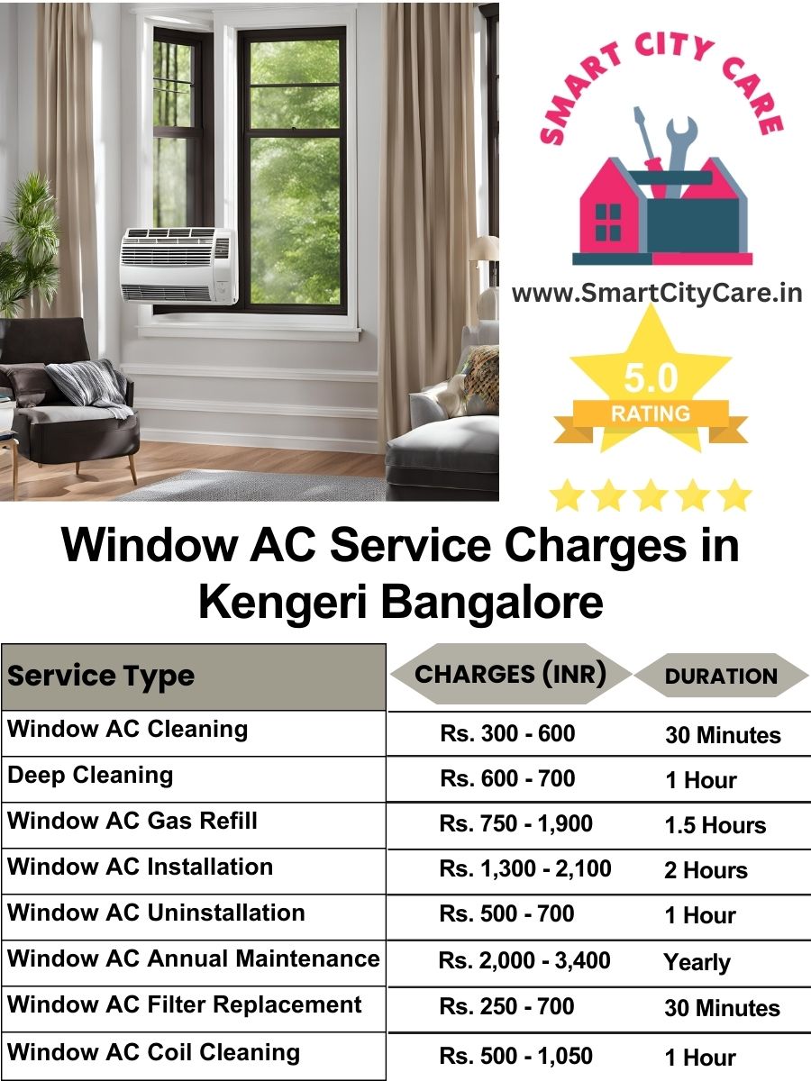 Window AC Service Charges list in  Kengeri, Bangalore