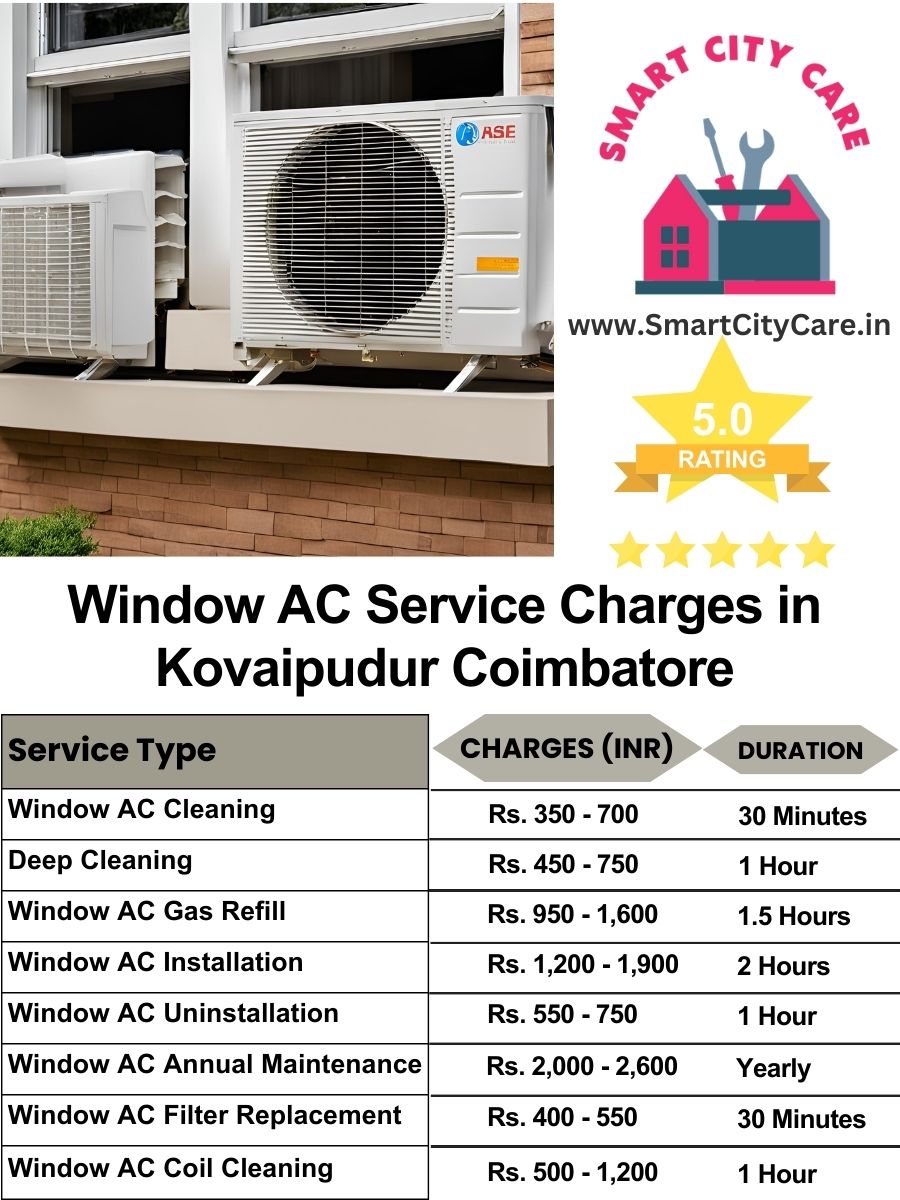 Window AC Service Charges list in  Kovaipudur, Coimbatore