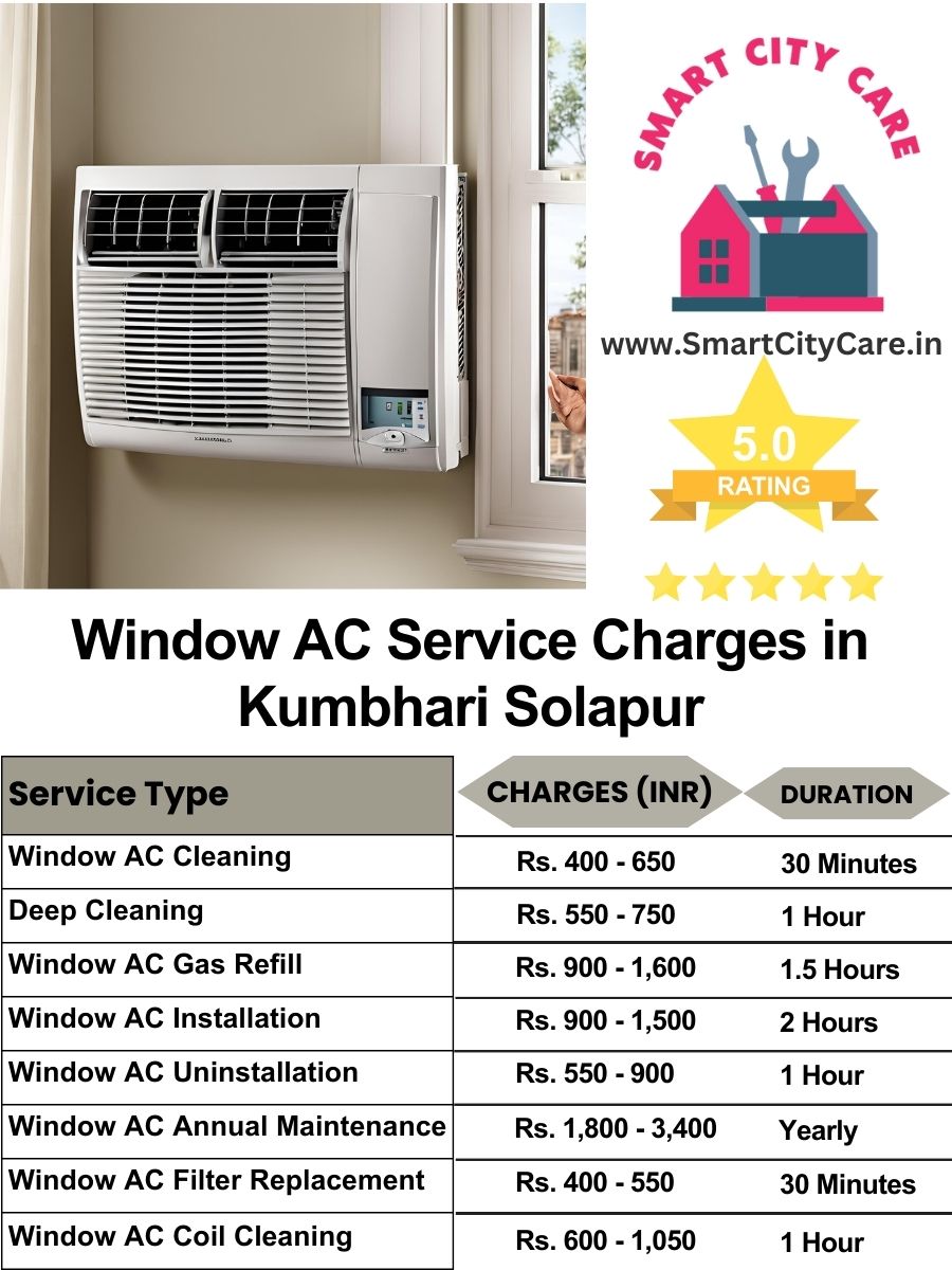 Window AC Service Charges list in  Kumbhari, Solapur