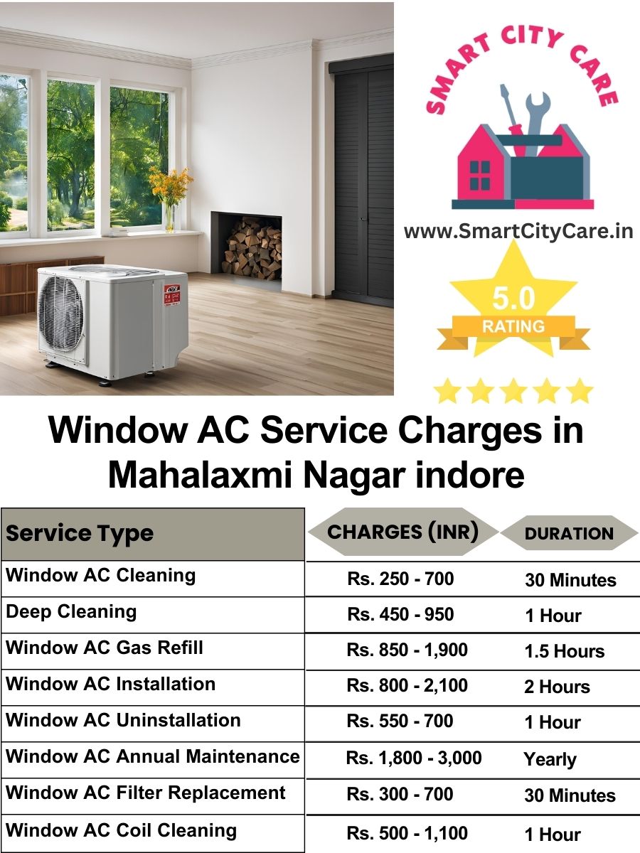 Window AC Service Charges list in  Mahalaxmi Nagar, Indore