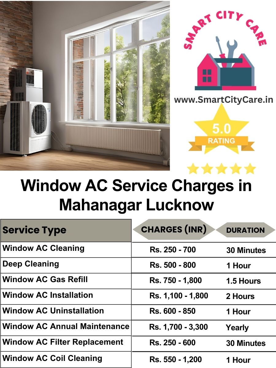 Window AC Service Charges list in  Mahanagar, Lucknow