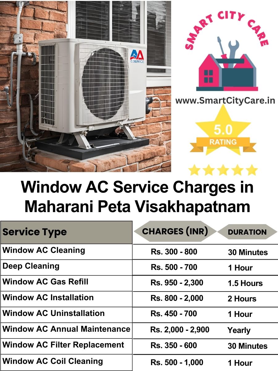 Window AC Service Charges list in  Maharani Peta, Visakhapatnam