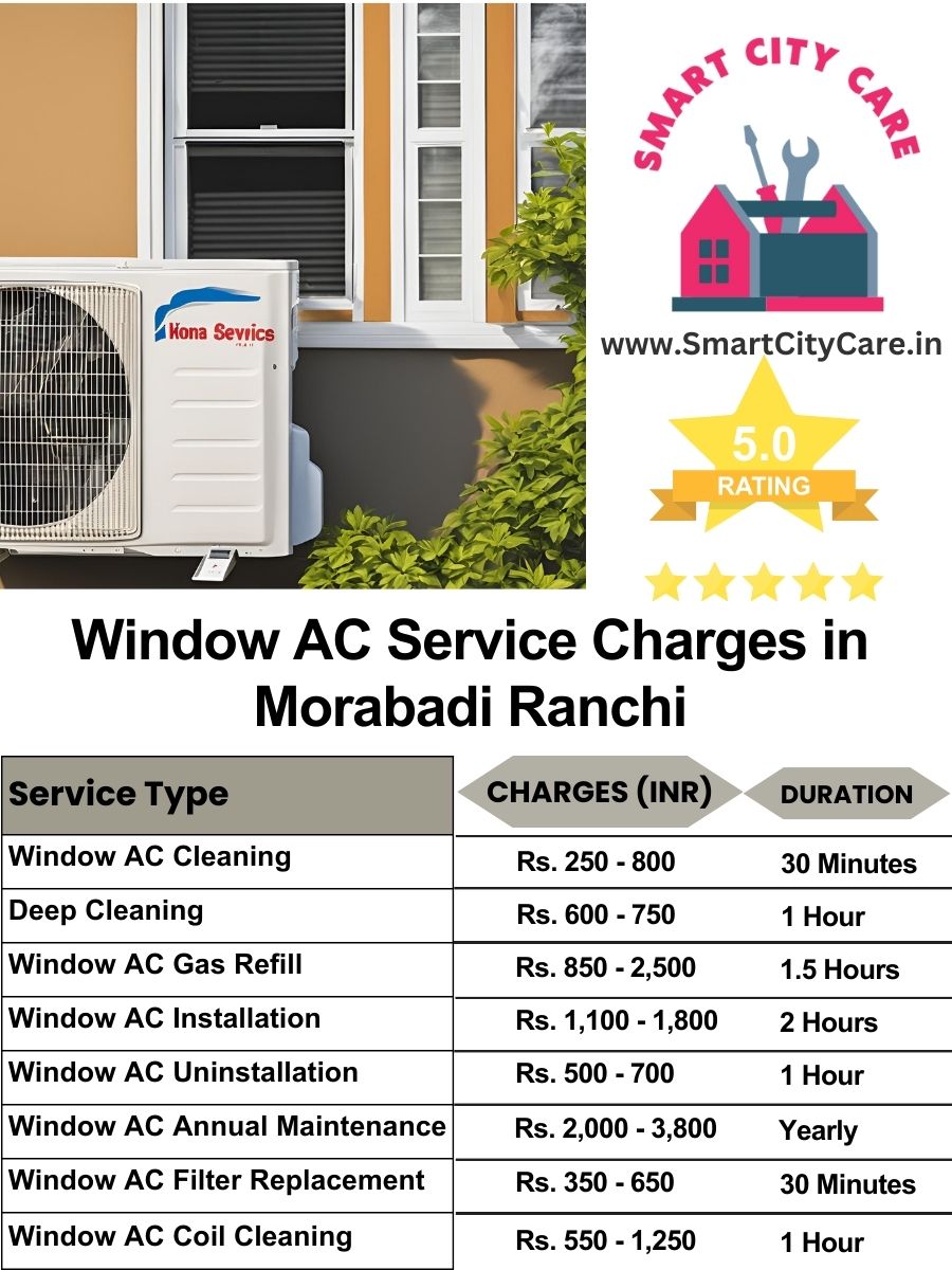 Window AC Service Charges list in  Morabadi, Ranchi