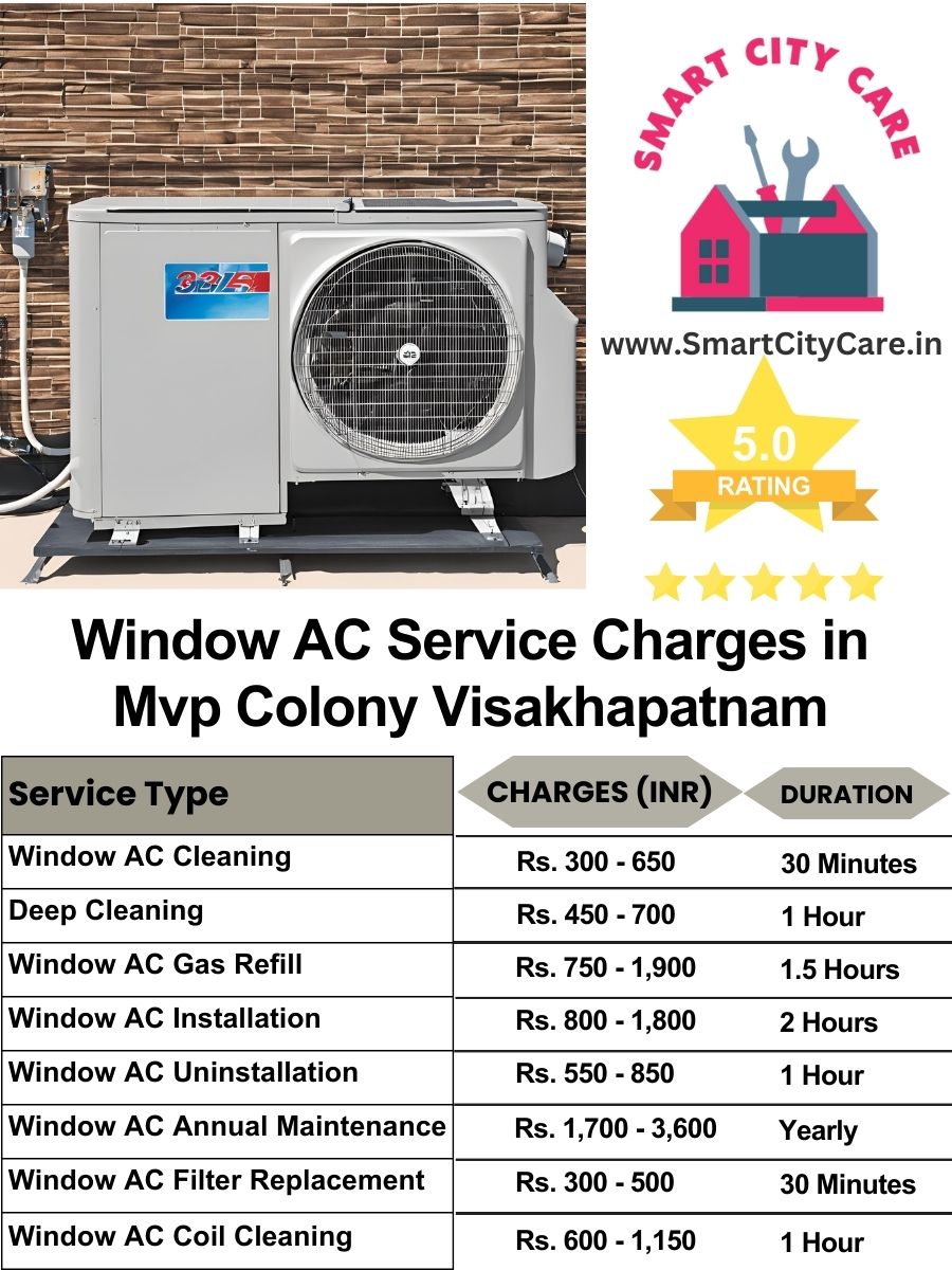 Window AC Service Charges list in  MVP Colony, Visakhapatnam