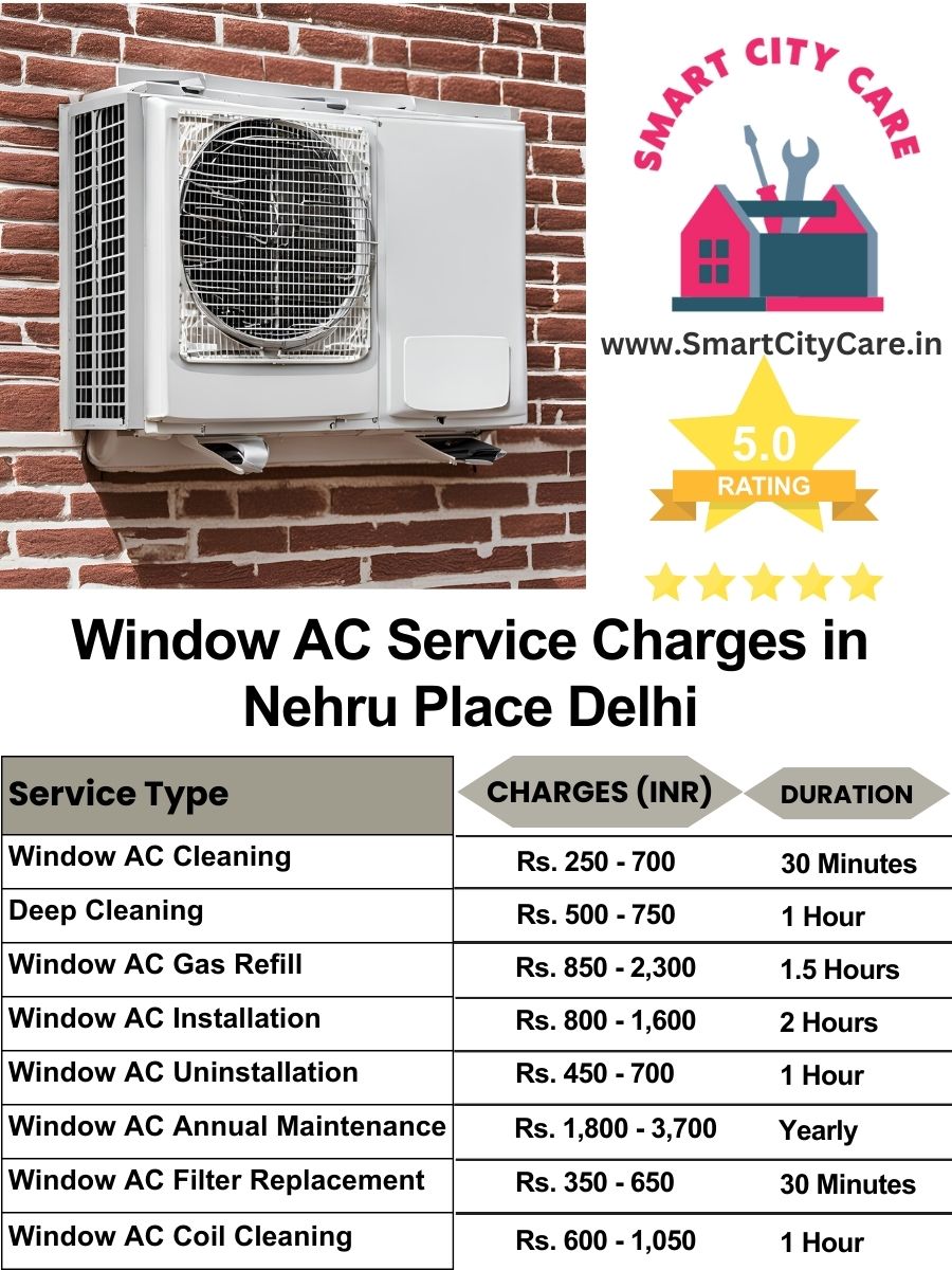 Window AC Service Charges in Nehru Place, Delhi