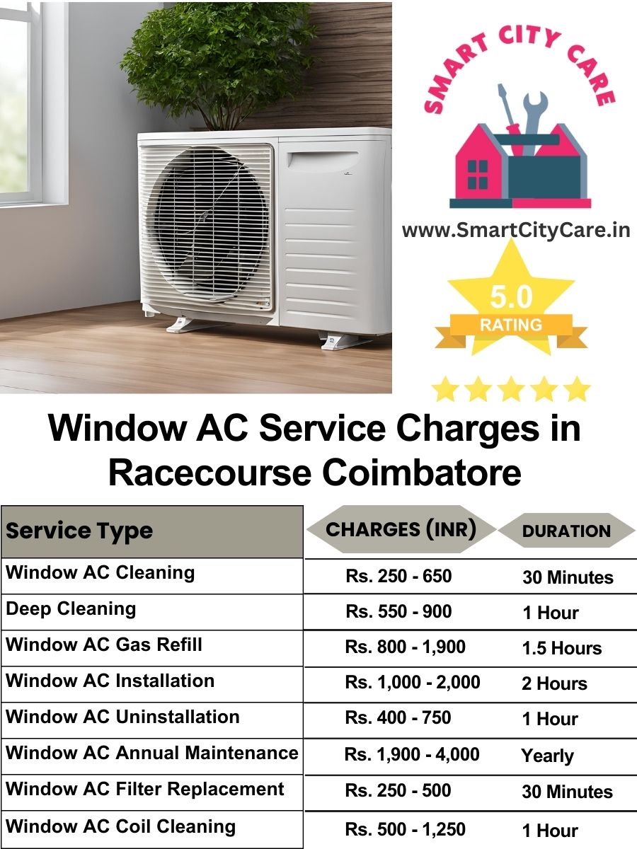 Window AC Service Charges list in  Racecourse, Coimbatore