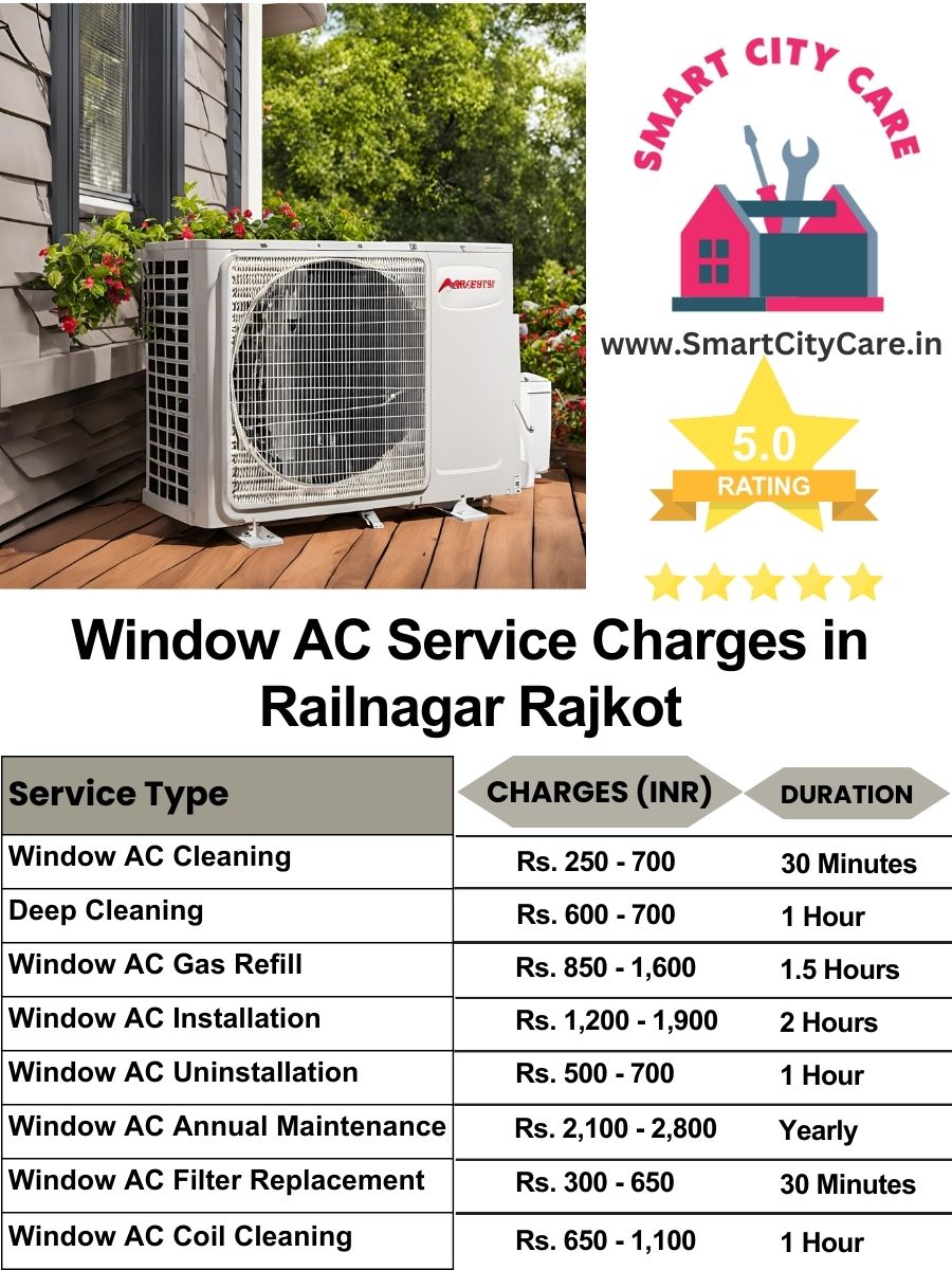 Window AC Service Charges list in  Railnagar, Rajkot