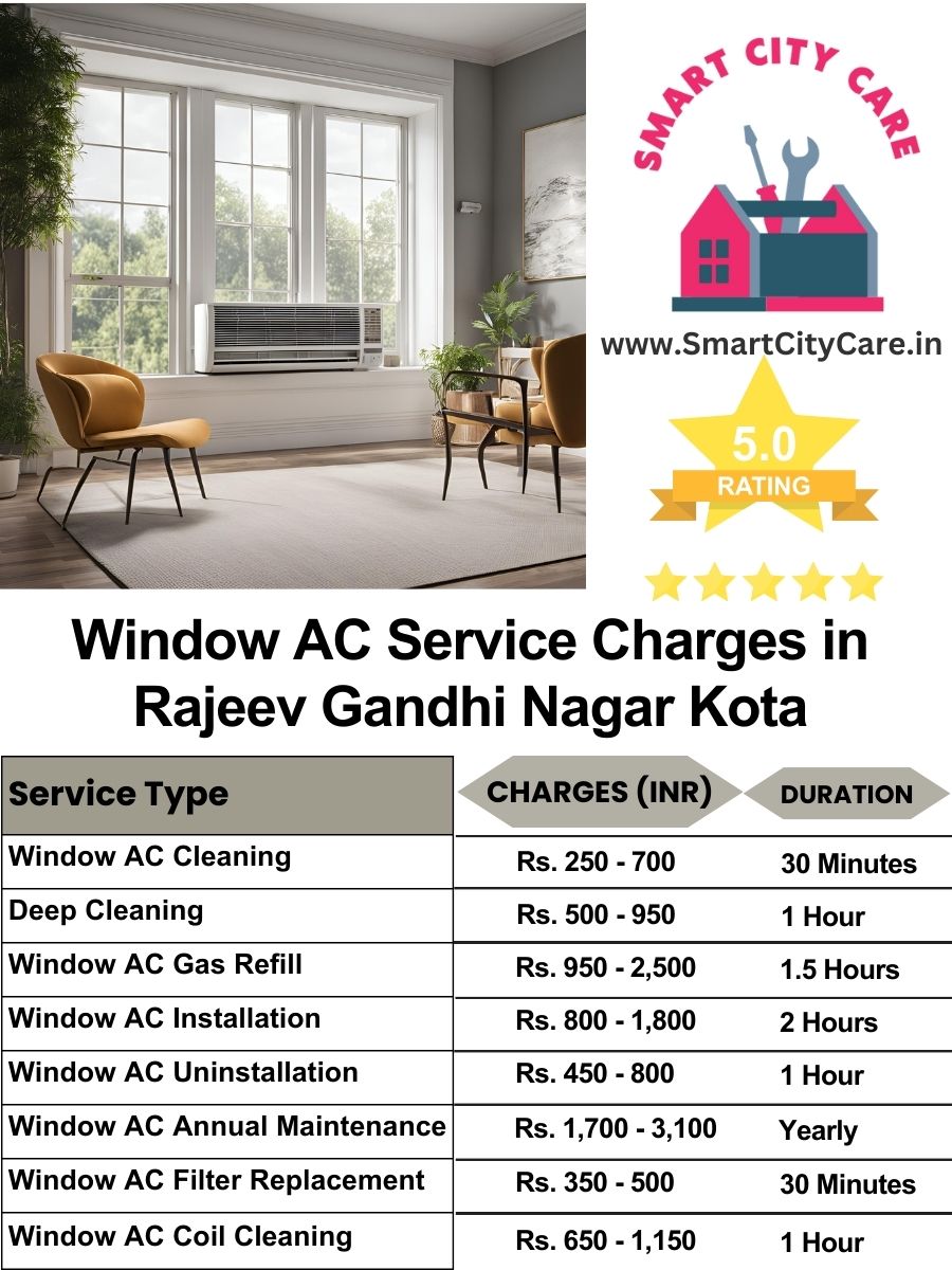 Window AC Service Charges list in  Rajeev Gandhi Nagar, Kota