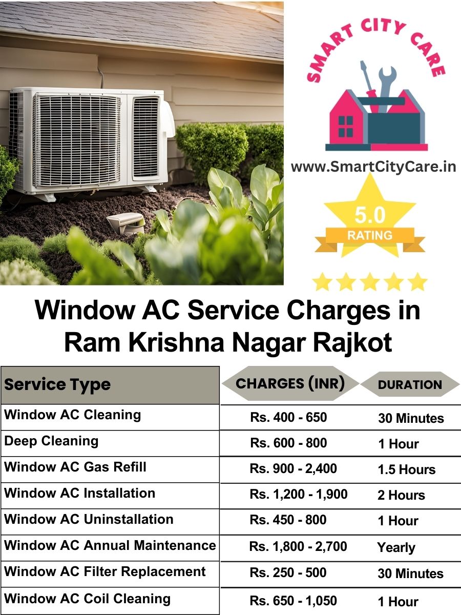 Window AC Service Charges list in  Ram Krishna Nagar, Rajkot