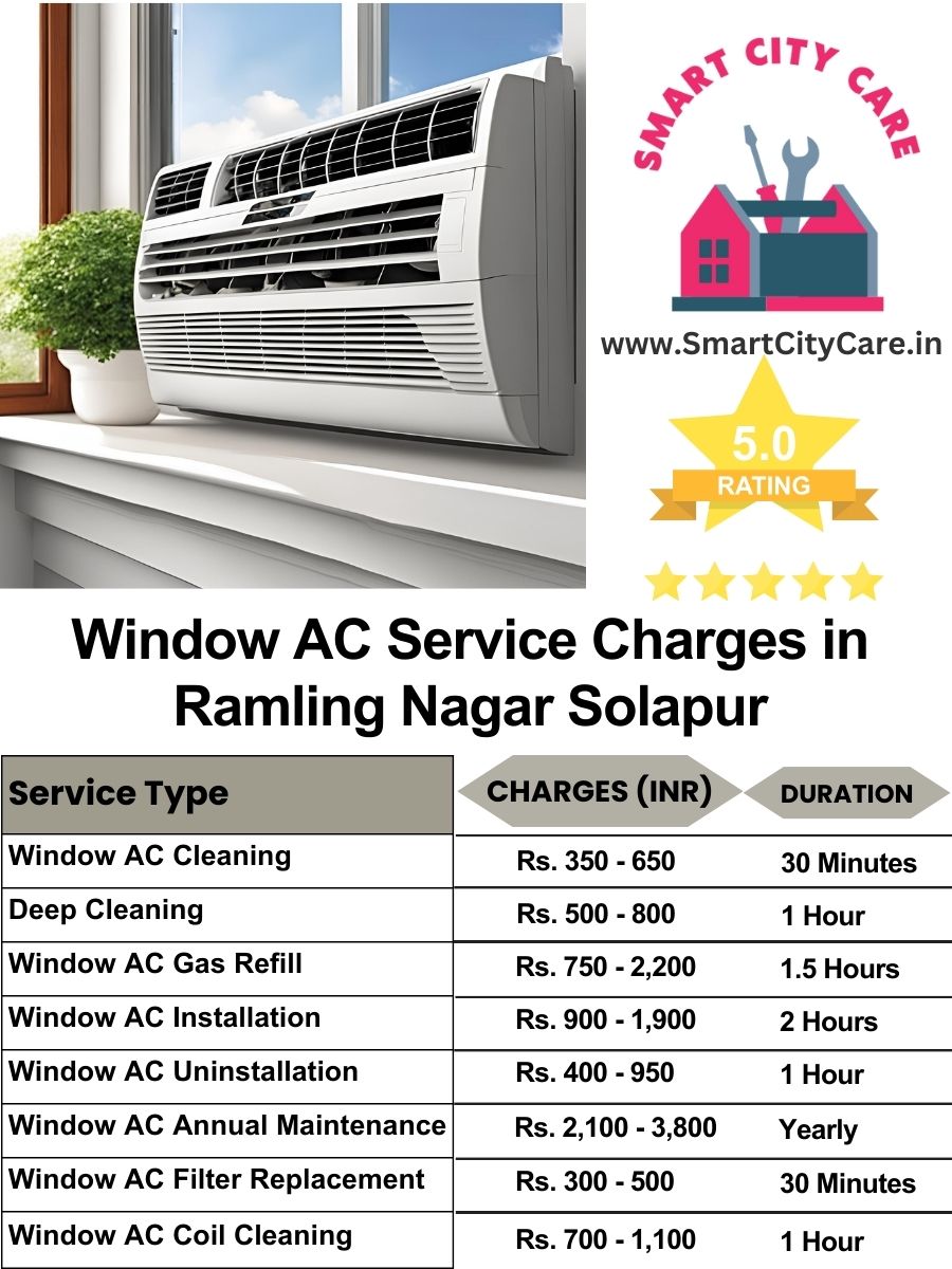 Window AC Service Charges list in  Ramling Nagar, Solapur