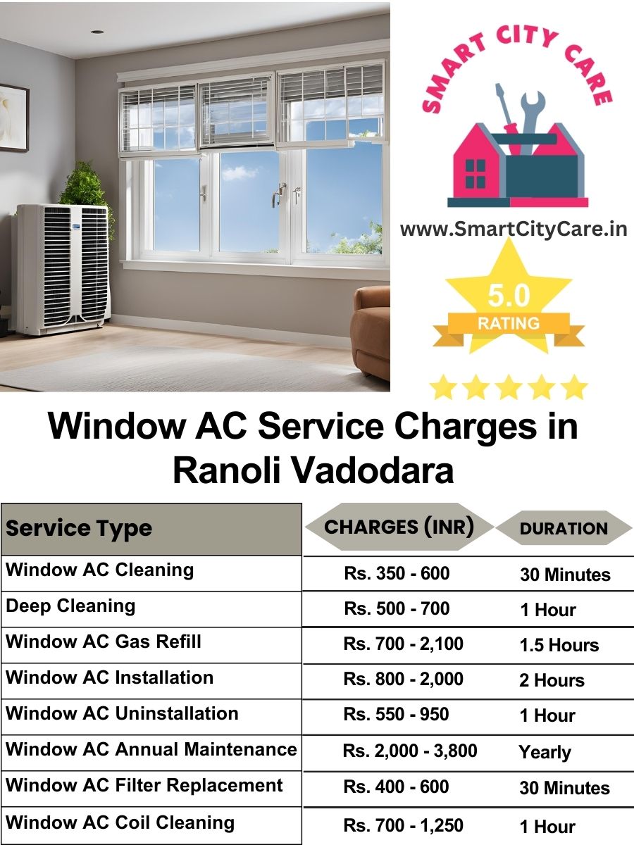 Window AC Service Charges list in  Ranoli, Vadodara