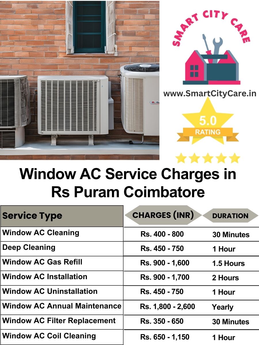 Window AC Service Charges list in  RS Puram, Coimbatore