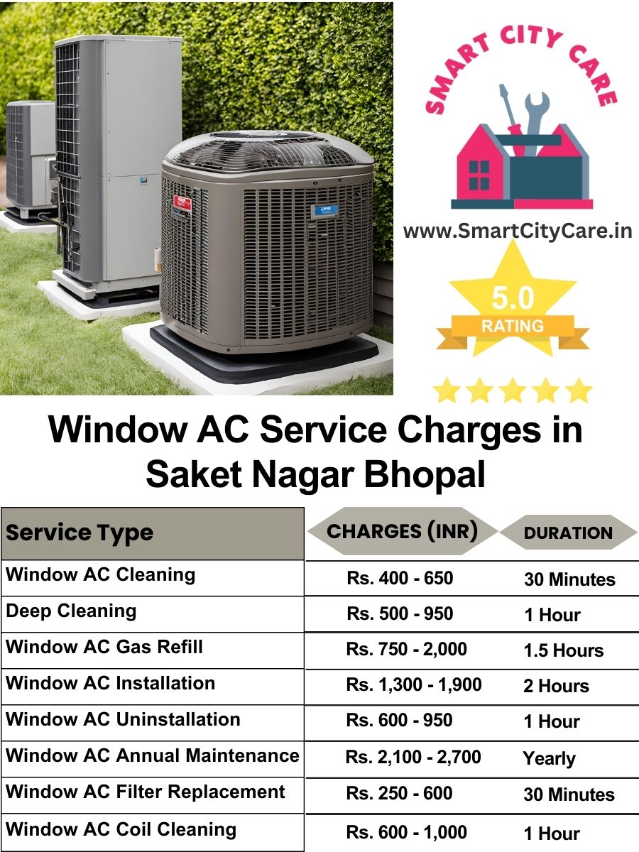 Window AC Service Charges list in  Saket Nagar, Bhopal