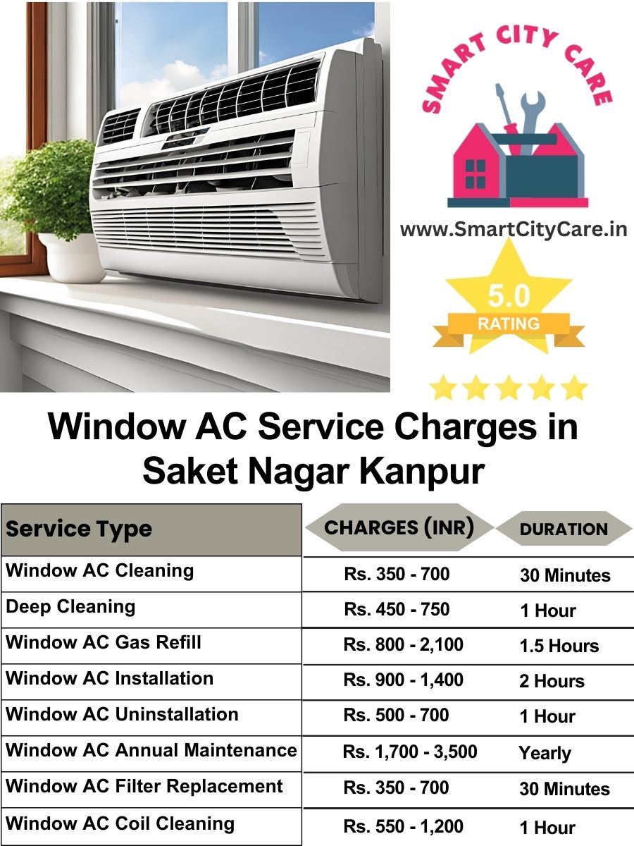 Window AC Service Charges list in  Saket Nagar, Kanpur