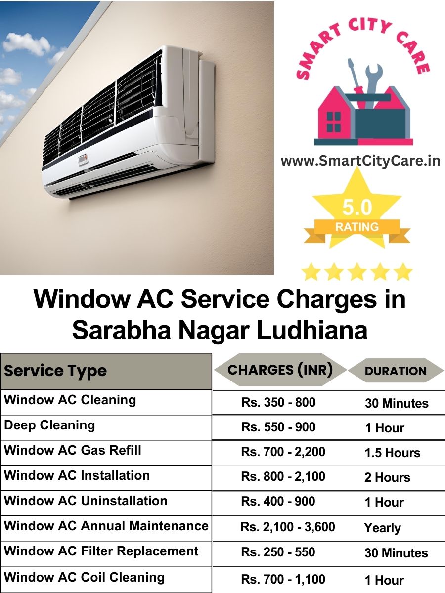 Window AC Service Charges list in  Sarabha Nagar, Ludhiana