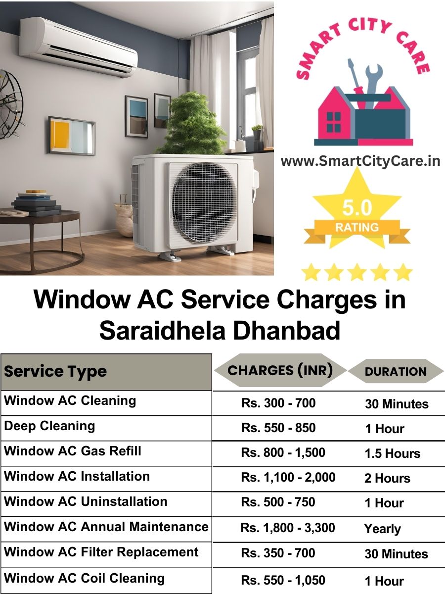 Window AC Service Charges list in  Saraidhela, Dhanbad