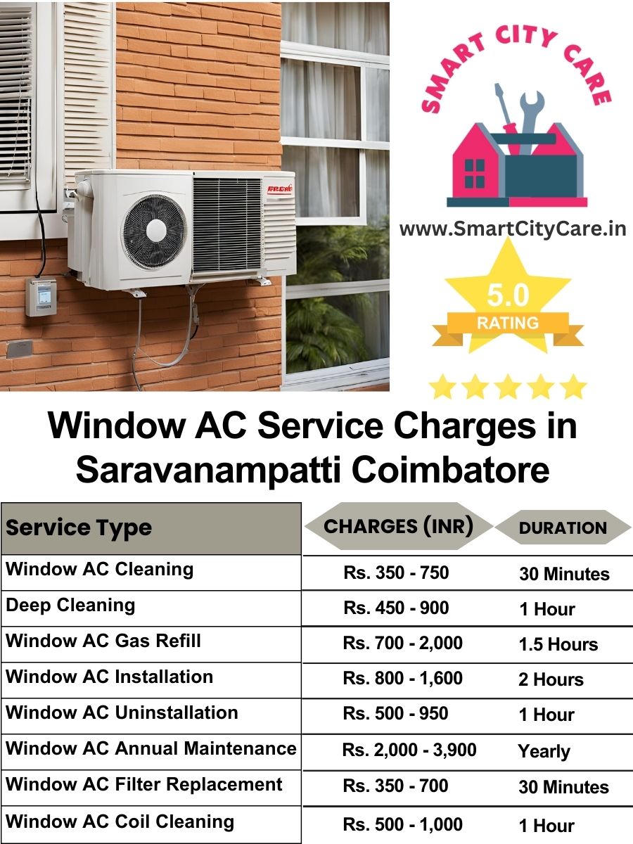 Window AC Service Charges list in  Saravanampatti, Coimbatore